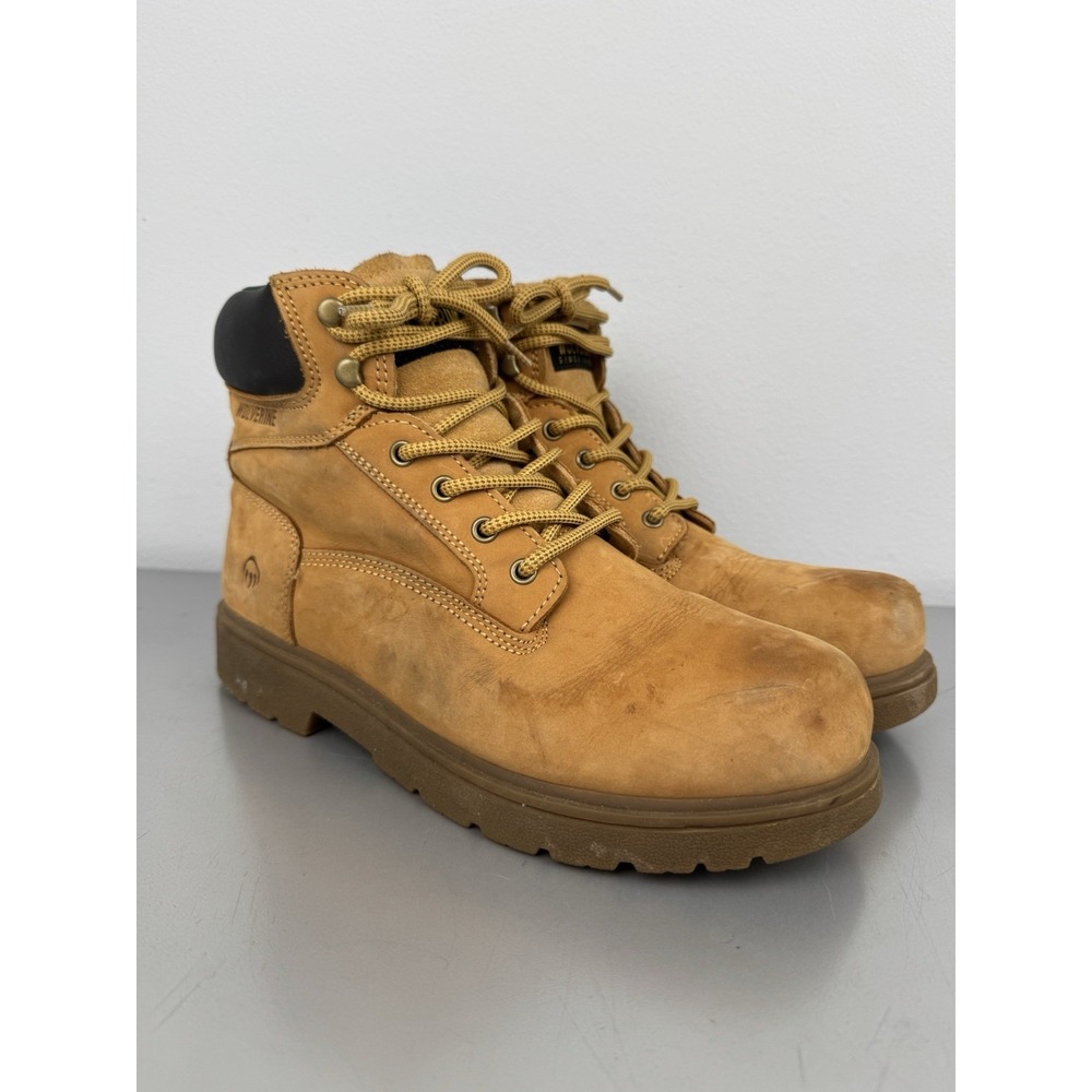 Wolverine Tan Leather Work Boots Mens 11 M Desert Soft Toe Combat Carlsbad 6"‎